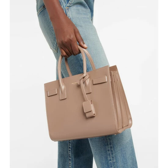 Coupon 😀 Saint Laurent Sac De Jour Baby Leather Tote Bag 😍