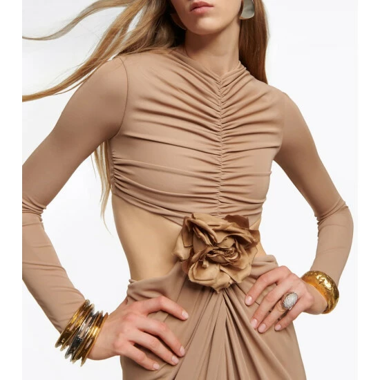 Promo ✔️ Saint Laurent Draped Maxi 👗 Dress 😉 - Image 3