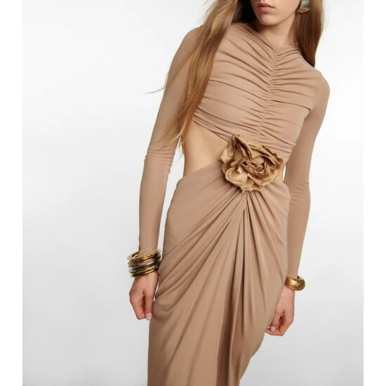 Promo ✔️ Saint Laurent Draped Maxi 👗 Dress 😉 - Image 4