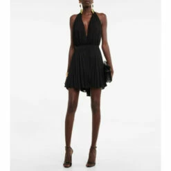 Budget 👏 Saint Laurent Ruched Minidress ⭐