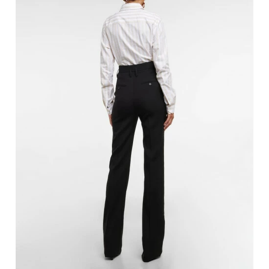 Top 10 ๐งจ Saint Laurent Wool Twill High-rise Pants ๐ - Image 2