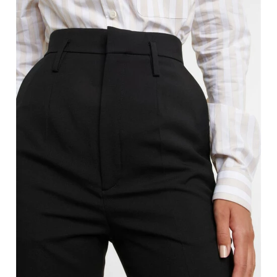 Top 10 ๐งจ Saint Laurent Wool Twill High-rise Pants ๐ - Image 3