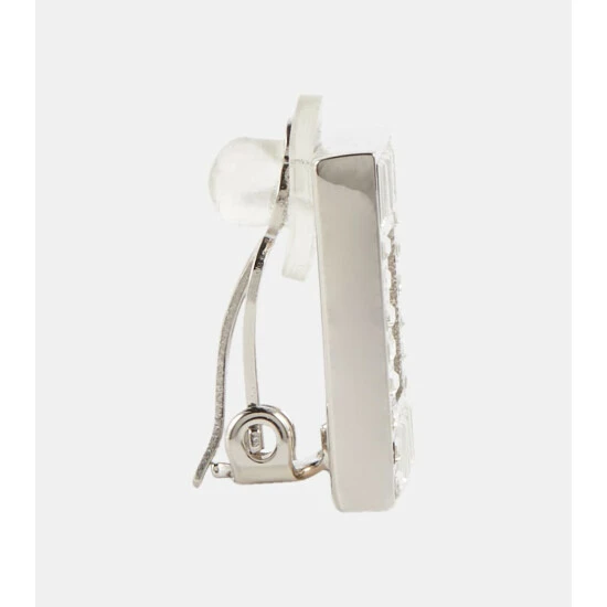 Best deal โญ Saint Laurent Crystal-embellished Clip-on Earrings ๐ฏ