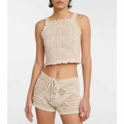Hot Sale ✔️ Saint Laurent Crochet Wool Crop Top 😀
