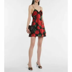 Best Pirce 😍 Saint Laurent Floral Silk Muslin Minidress ✨