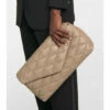 Hot Sale 😀 Saint Laurent Sade Puffer Quilted Leather Clutch ✔️