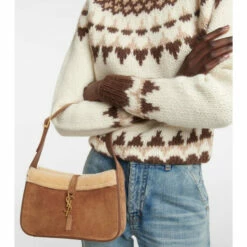 Best reviews of ⭐ Saint Laurent Le 5 à 7 Suede Shoulder Bag 👍