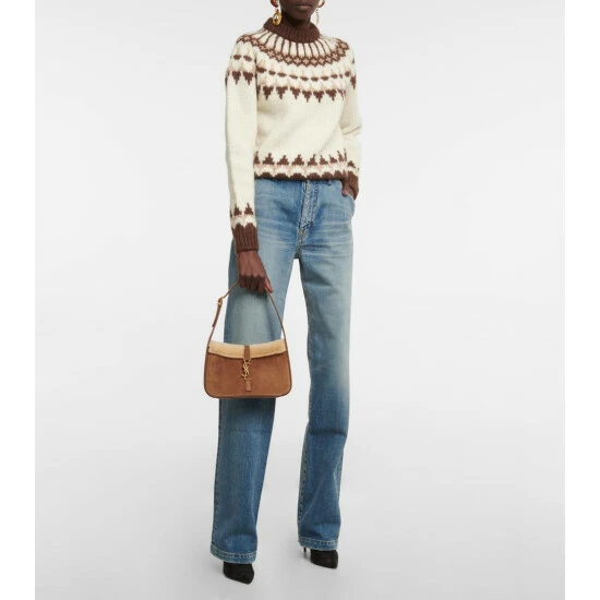 Best reviews of ⭐ Saint Laurent Le 5 à 7 Suede Shoulder Bag 👍 - Image 4