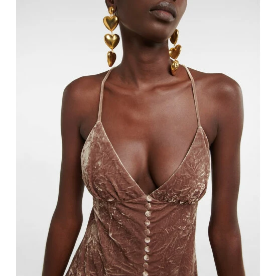 Cheapest 𧨠Saint Laurent Velvet Minidress π - Image 3