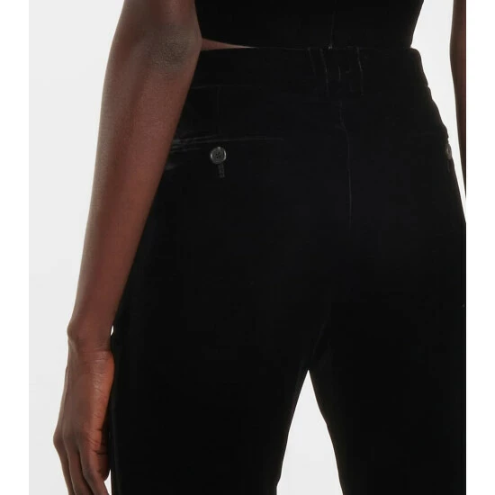 Coupon ๐ Saint Laurent Velvet High-rise Flared Pants โค๏ธ - Image 3