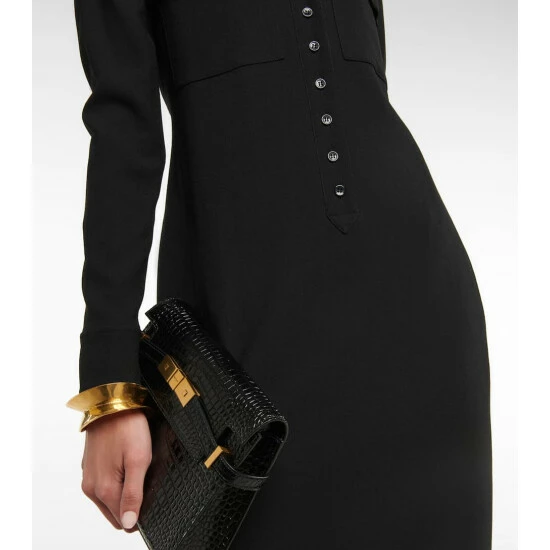 Best Pirce ๐ฅ Saint Laurent Wool Polo Maxi ๐ Dress ๐ฅฐ - Image 4