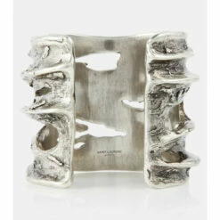 Outlet 🧨 Saint Laurent Tornado Crater Cuff Bracelet 🌟