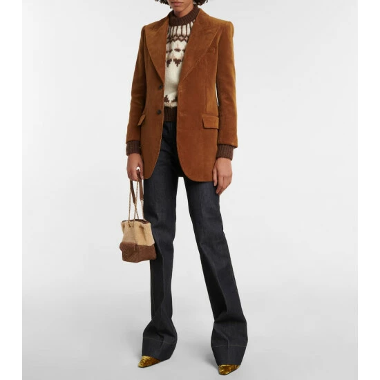 Buy ๐ Saint Laurent Joe Mini Shearling-paneled Bucket Bag โ - Image 4