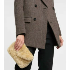 Deals ⭐ Saint Laurent Loulou Puffer Shearling Clutch ⭐