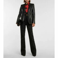 Wholesale 👏 Saint Laurent High-rise Denim Straight Pants 😉