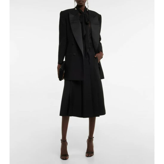 Best Sale ๐ Saint Laurent Wool High-rise Culottes โ