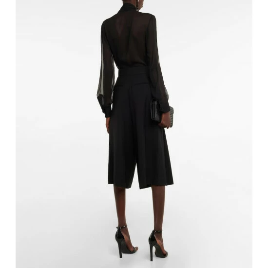 Best Sale ๐ Saint Laurent Wool High-rise Culottes โ - Image 2