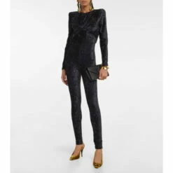 Budget 👏 Saint Laurent Blade Velvet Slingback Pumps ❤️