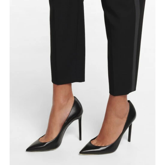 Buy โ Saint Laurent Anja Leather Pumps ๐งจ - Image 3