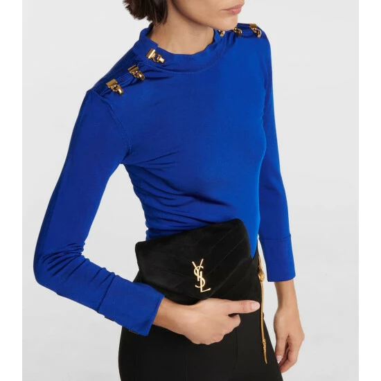 Discount โญ Saint Laurent Loulou Toy Suede Shoulder Bag โค๏ธ