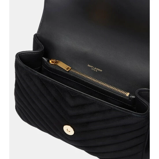 Cheap ❤️ Saint Laurent Collège Medium Suede Shoulder Bag ⭐ - Image 2