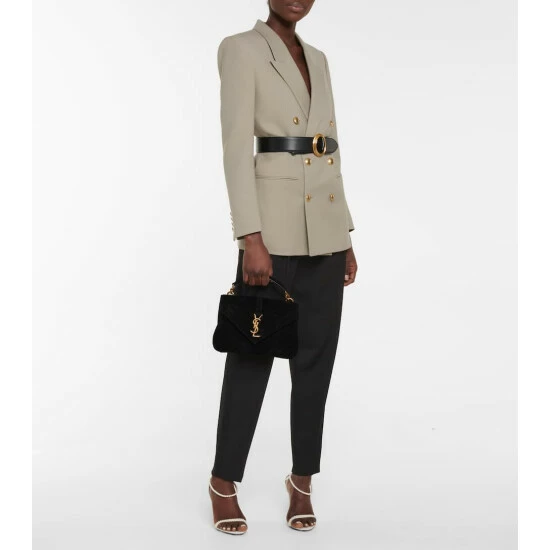 Cheap ❤️ Saint Laurent Collège Medium Suede Shoulder Bag ⭐ - Image 4