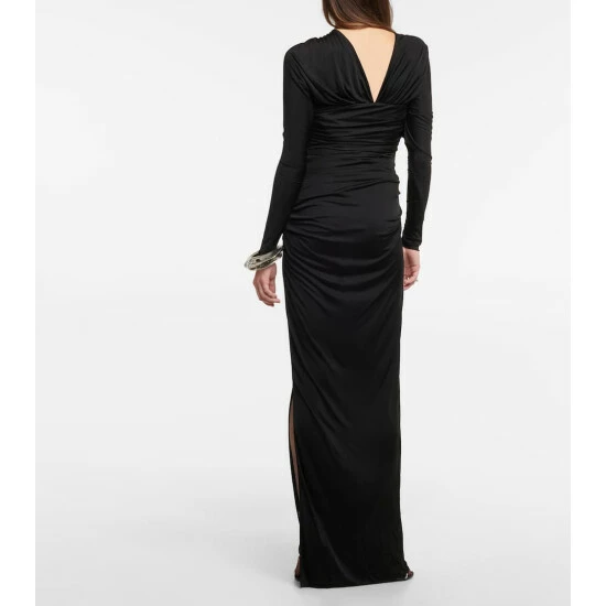 Buy โ๏ธ Saint Laurent Draped Cutout Gown ๐ - Image 2