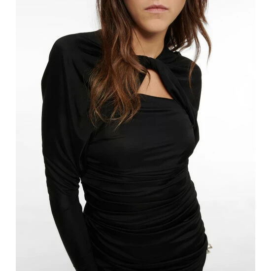 Buy โ๏ธ Saint Laurent Draped Cutout Gown ๐ - Image 3