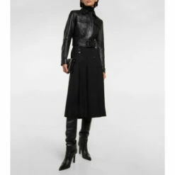 Best Pirce 😉 Saint Laurent Cropped Leather Jacket 🔔