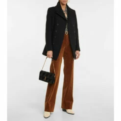 Best Sale 🧨 Saint Laurent Double-breasted Virgin Wool 🧥 Coat ⌛