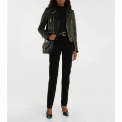 Brand new ⌛ Saint Laurent High-neck Cotton-blend Bodysuit 🌟