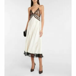 Best deal ๐ฏ Saint Laurent Lace-trimmed Silk Satin Slip ๐ Dress ๐ฏ