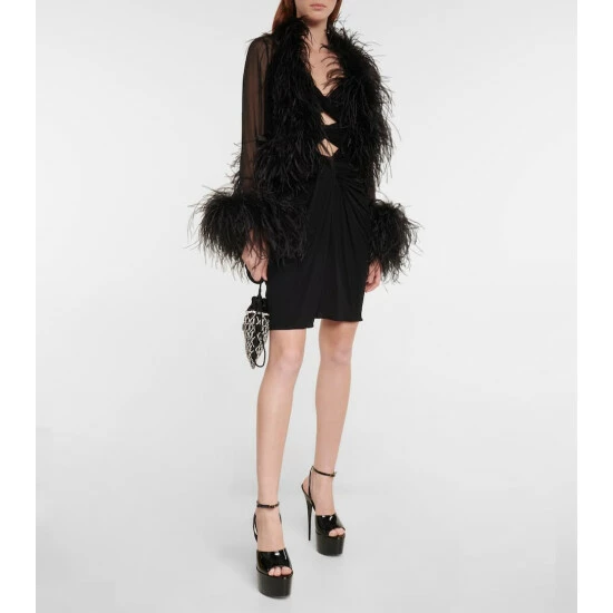 Best Sale 🥰 Saint Laurent Crystal-embellished Pouch 💯 - Image 4