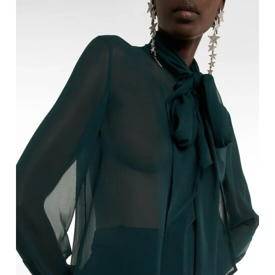 Hot Sale ๐ Saint Laurent Silk Chiffon Blouse ๐ - Image 3