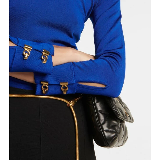 Brand new ๐ Saint Laurent Embellished Knit Top โญ - Image 4