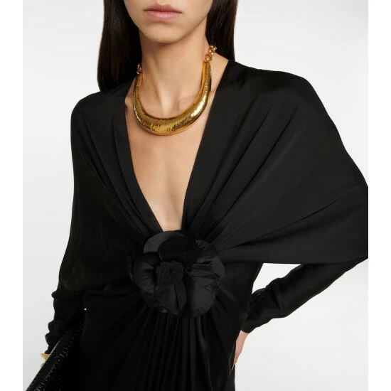 Hot Sale โญ Saint Laurent Silk-satin Gown ๐งจ - Image 3