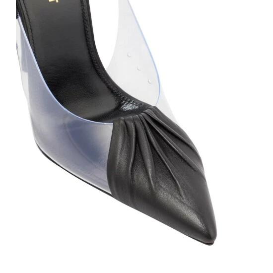 Best reviews of 😉 Saint Laurent Chica PVC And Leather Slingback Pumps ⌛ - Image 5