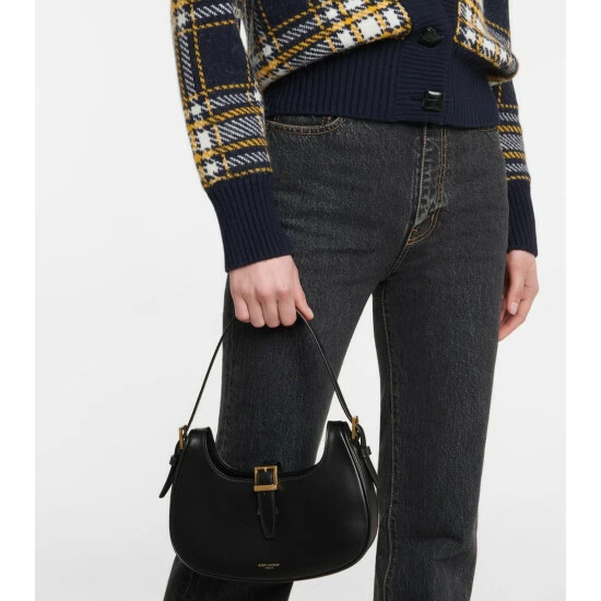 Promo ⭐ Saint Laurent Fermoir Leather Shoulder Bag 😀