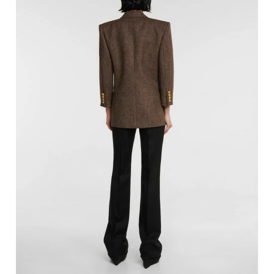 Top 10 β Saint Laurent Herringbone Wool Blazer π - Image 2