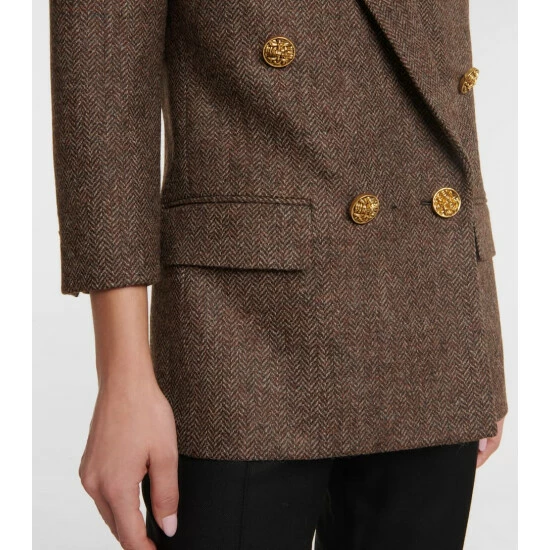 Top 10 β Saint Laurent Herringbone Wool Blazer π - Image 4