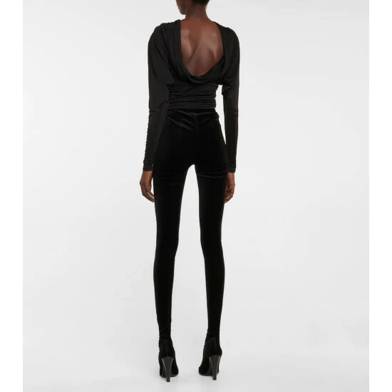 Buy 👍 Saint Laurent Ruched Jersey Top 💯 - Image 2