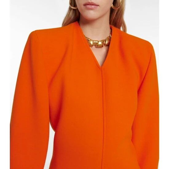 Budget ✨ Saint Laurent Double Wool Crêpe Minidress 🔔 - Image 3