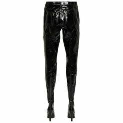Best Sale 👍 Saint Laurent Pantaboots Leather Pants (FR38/shoe 41) 😉