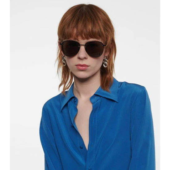 Discount ๐ Saint Laurent SL 328 Aviator ๐ Sunglasses ๐งจ - Image 2