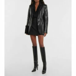 Cheap 🛒 Saint Laurent Kidd 90 Leather Knee-high 🥾 Boots ⭐