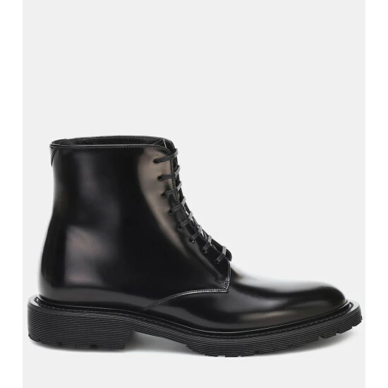 Cheap β€οΈ Saint Laurent Leather Lace-up π₯Ύ Boots π - Image 4