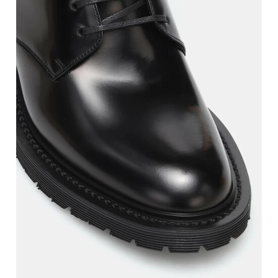 Cheap β€οΈ Saint Laurent Leather Lace-up π₯Ύ Boots π - Image 5