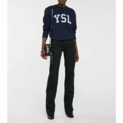 Cheapest 👍 Saint Laurent Logo Cotton Sweatshirt 😍