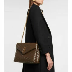 Coupon 🎉 Saint Laurent Loulou Medium Leather Shoulder Bag 🛒