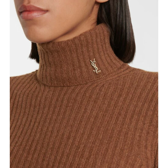 Hot Sale 👍 Saint Laurent Ribbed-knit Wool And Cashmere Turtleneck Sweater 😍 - Image 3